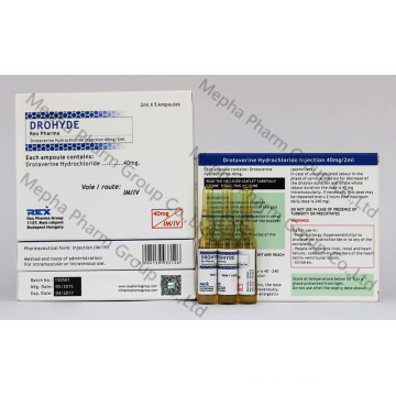 Drotaverine Hydrochloride Injection 40mg/2ml